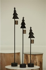 Juletræ på træfod fra Lübech Living 3 størrelser sort - Tinashjem